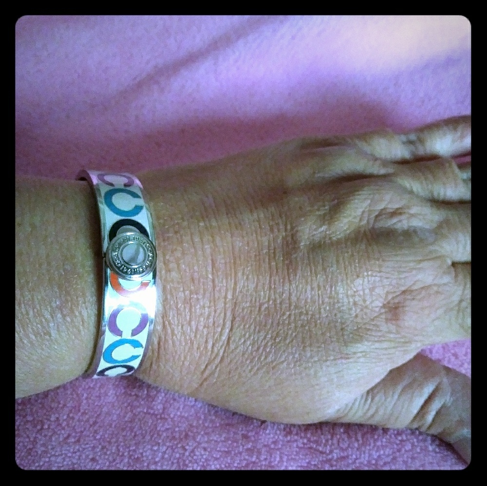 Coach multi-color bangle bracelet